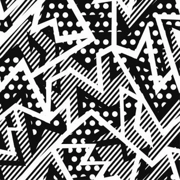 Monochrome cloth seamless pattern Stock Illustration