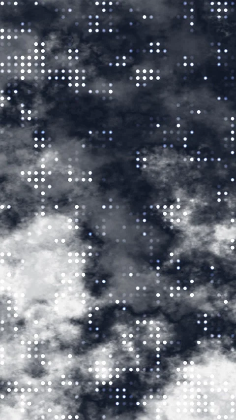 Monochrome Cloud Texture Halftone Dot Seamless Abstract Background Stock Footage 327809053