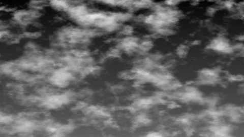 Monochrome Cloudy Sky Drifting Left in a Seamless Loop Stock Footage 341378216