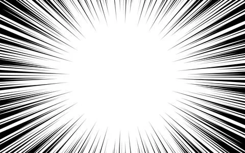 Monochrome concentrated line. Vector flat illustration. Illustrazione stock