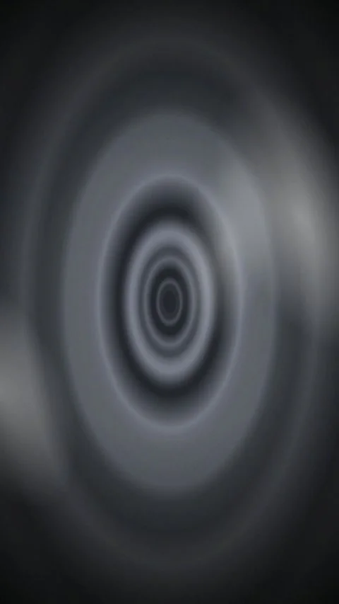 Monochrome concentric ripples radiating seamless loop background Stock Footage 347034296