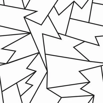 Monochrome cracked seamless pattern Stock Illustration