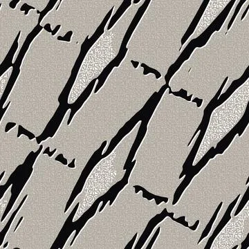 Monochrome Cracked Stone Textured Pattern Stock Illustration