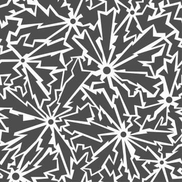 Monochrome cracks seamless pattern Stock Illustration