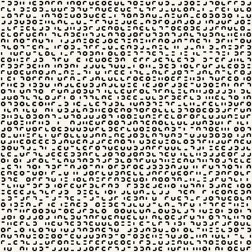 Monochrome Cryptography Symbols Textured Pattern Illustrazione stock