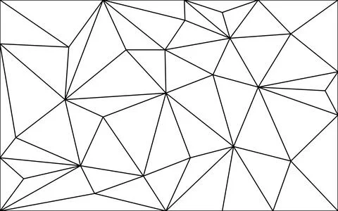 Monochrome crystal mesh background. Polygon design with futuristic structure Stock Illustration