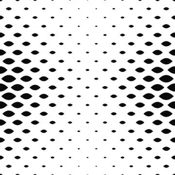 Monochrome curved shape pattern background Stockillustratie