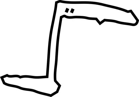 Monochrome Cute musical note scribbles drawn by children Stock Illustration