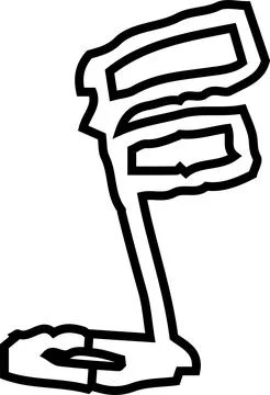 Monochrome Cute musical note scribbles drawn by children Stock Illustration