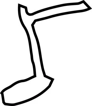 Monochrome Cute musical note scribbles drawn by children 스톡 일러스트