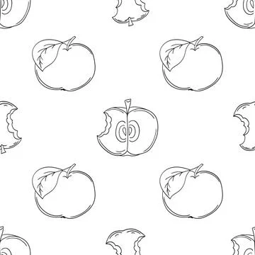 Monochrome cute pattern. Pattern for textiles in hand draw style Illustrazione stock