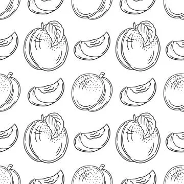 Monochrome cute pattern. Pattern for textiles in hand draw style Stock Illustration