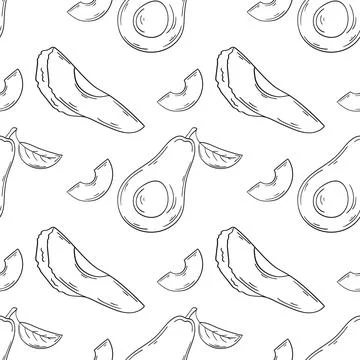 Monochrome cute pattern. Pattern for textiles in hand draw style イラスト素材