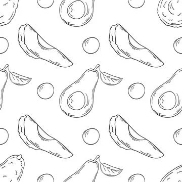 Monochrome cute pattern. Pattern for textiles in hand draw style Stock Illustration