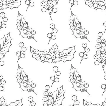 Monochrome cute pattern. Pattern for textiles in hand draw style Stock Illustration