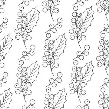 Monochrome cute pattern. Pattern for textiles in hand draw style Stock Illustration