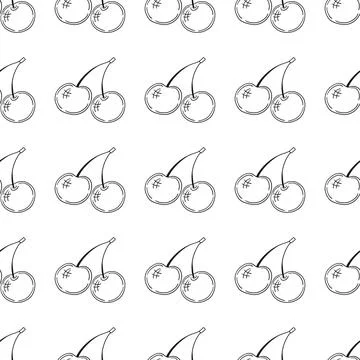 Monochrome cute pattern. Pattern for textiles in hand draw style Illustrazione stock