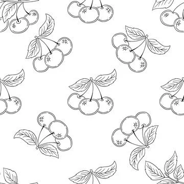Monochrome cute pattern. Pattern for textiles in hand draw style 스톡 일러스트