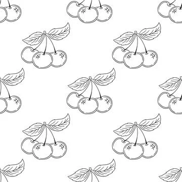 Monochrome cute pattern. Pattern for textiles in hand draw style Illustrazione stock