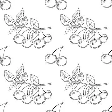 Monochrome cute pattern. Pattern for textiles in hand draw style Illustrazione stock