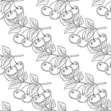 Monochrome cute pattern. Pattern for textiles in hand draw style Illustrazione stock