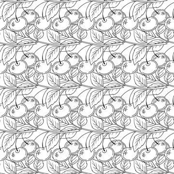 Monochrome cute pattern. Pattern for textiles in hand draw style Illustrazione stock