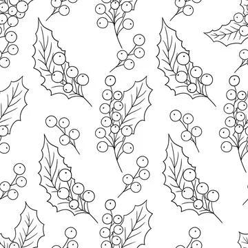 Monochrome cute pattern. Pattern for textiles in hand draw style Stock Illustration