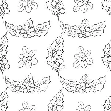 Monochrome cute pattern. Pattern for textiles in hand draw style Stock Illustration