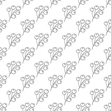 Monochrome cute pattern. Pattern for textiles in hand draw style Stock Illustration