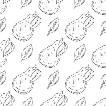 Monochrome cute pattern. Pattern for textiles in hand draw style Stock Illustration