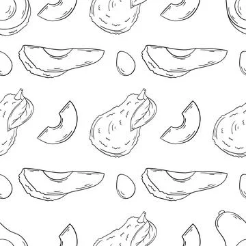 Monochrome cute pattern. Pattern for textiles in hand draw style Illustrazione stock