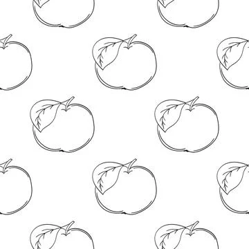 Monochrome cute pattern. Pattern for textiles in hand draw style Illustrazione stock