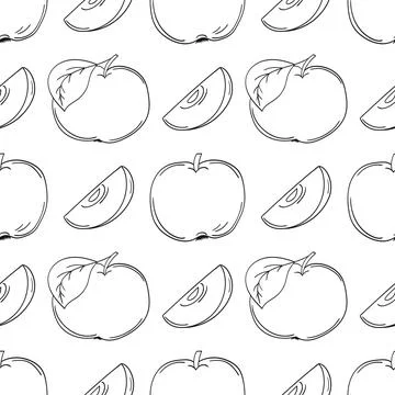 Monochrome cute pattern. Pattern for textiles in hand draw style Stock Illustration