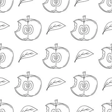 Monochrome cute pattern. Pattern for textiles in hand draw style 스톡 일러스트