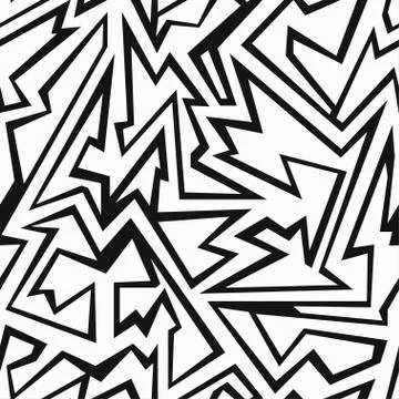 Monochrome debris seamless pattern Illustrazione stock