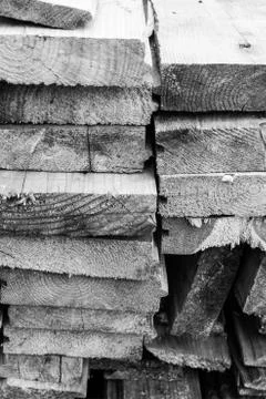 Monochrome design background building stack of boards gray base site substrat Stock Photos