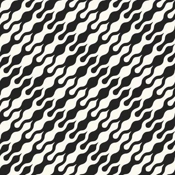 Monochrome Diagonal Ornate Grid Pattern Illustrazione stock