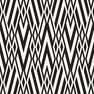 Monochrome Diamond Grid Pattern Stock Illustration
