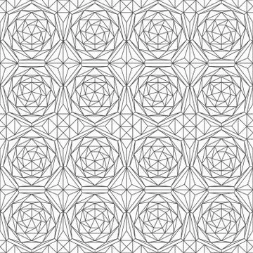 Monochrome diamond seamless pattern Stock Illustration