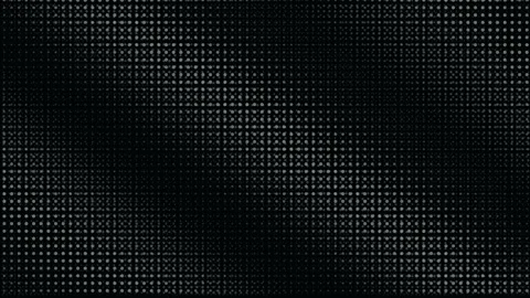 Monochrome digital halftone grid with shifting light waves Stock Footage 335875029