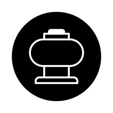 Monochrome distillation apparatus icon vector design showcases a minimalist.. 스톡 일러스트