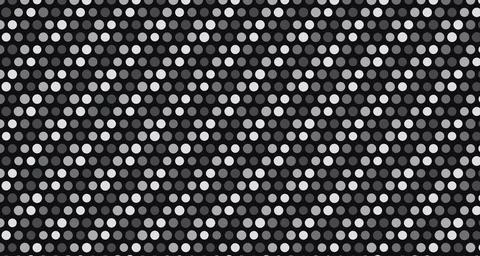 Monochrome dot grid pattern on dark background Stock Illustration
