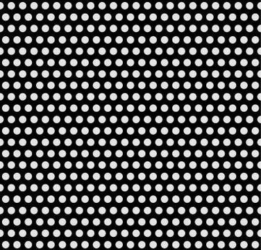 Monochrome dotted background. Repeatable, seamless circle pattern. Stock Illustration