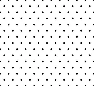 Monochrome dotted, polka dot pattern. Seamless vector. Illustrazione stock