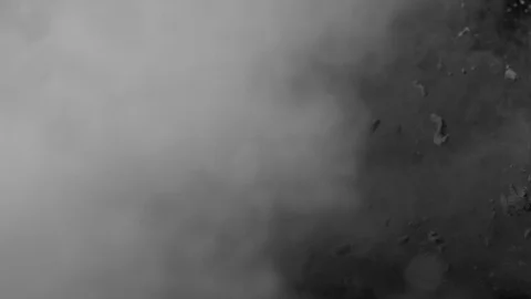 Monochrome dust particle explosion Stock Footage 93523634