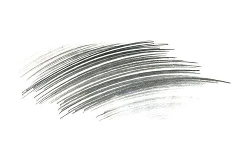 Monochrome dynamic pencil stroke texture, hand drawn line art illustration in Stock Illustration