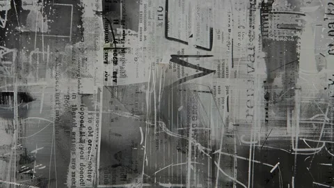 Monochrome Editorial Grunge Background Stock-Footage 328361701