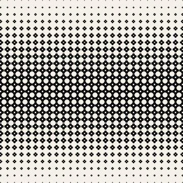 Monochrome endless pattern. Modern stylish texture. Geometric flower pattern. Stock Illustration