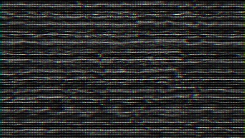 Monochrome error data geometrical nostalgic background with rgb split effect. Stock Footage 162426033