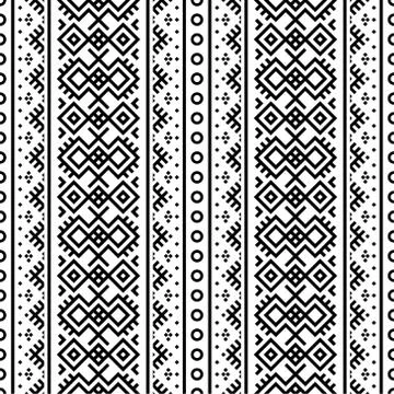 Monochrome ethnic motif pattern texture background design vector Illustrazione stock